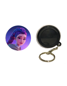 Set 6 portachiavi button K-Pop - Rumi