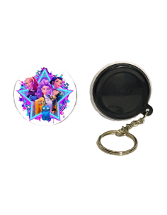 Set 6 portachiavi button K-Pop