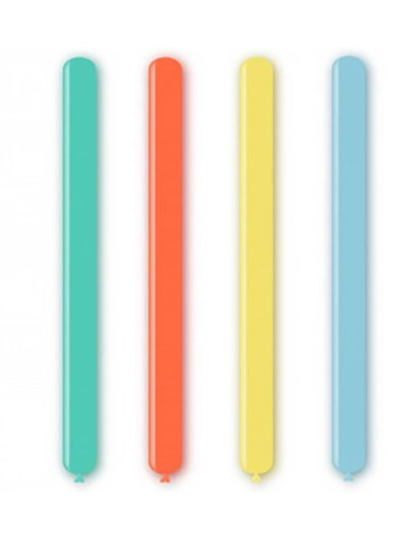 Palloncino lattice modellabile 260 - Confezione 100 pz - Macaron Multicolor