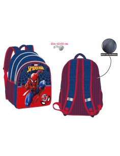 Zaino scuola 3 tasche deluxe Cm. 42x32 - Spiderman