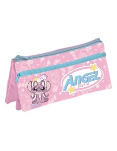 Astuccio bustina 3 scomparti Cm. 21x10 - Stitch Girl