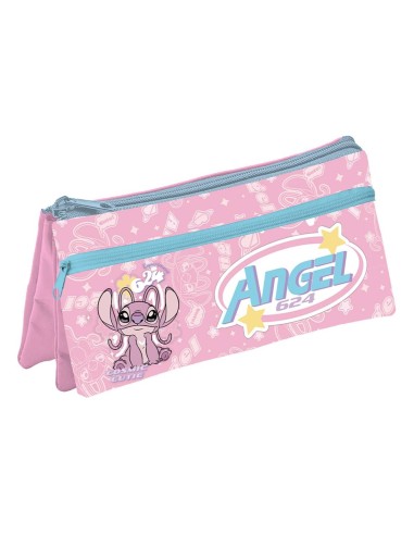 Astuccio bustina 3 scomparti Cm. 21x10 - Stitch Girl