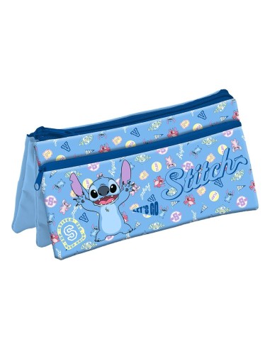 Astuccio bustina 3 scomparti Cm. 21x10 - Stitch Boy
