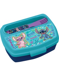 Portapranzo plastica con posate - Stitch