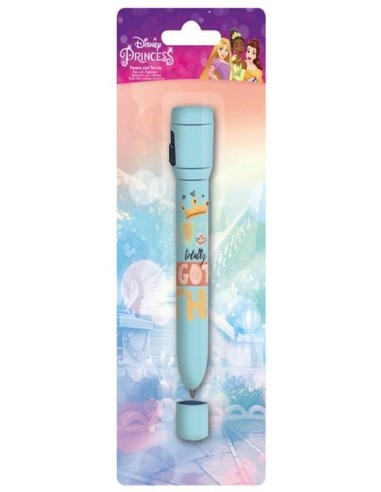 Penna con torcia in blister - Principesse