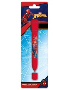 Penna con torcia in blister - Spiderman