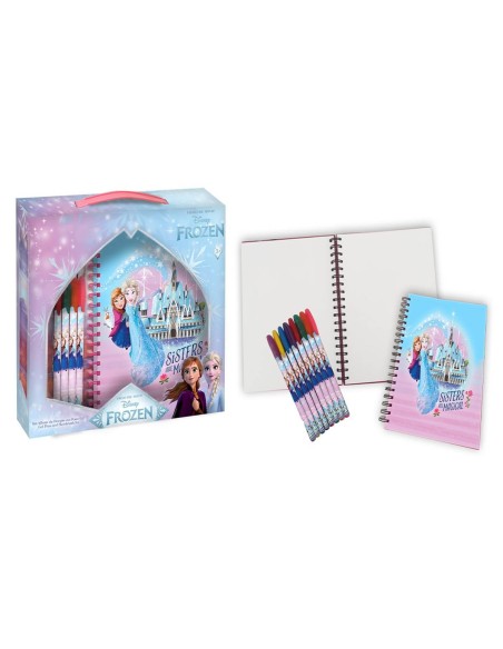 Set regalo con agenda spiralata e penne in gel - Frozen
