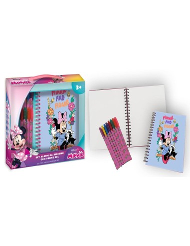 Set regalo con agenda spiralata e penne in gel - Minnie
