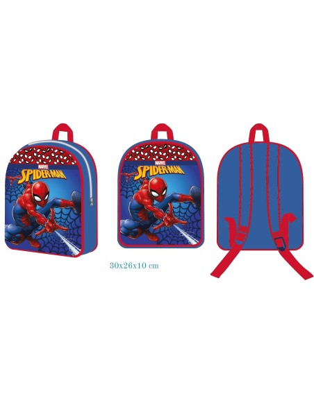 Zainetto asilo con zip - Spiderman