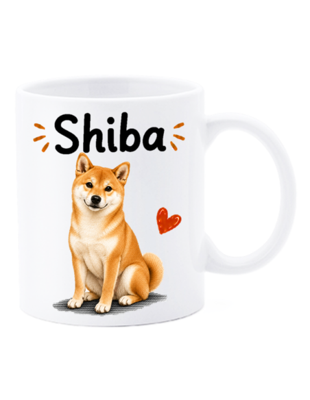 Tazza mug ceramica in scatola "Cat&Dog" - Shiba