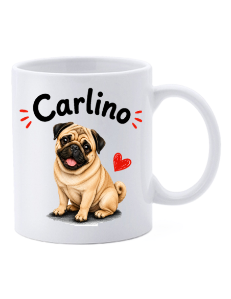 Tazza mug ceramica in scatola "Cat&Dog" - Carlino