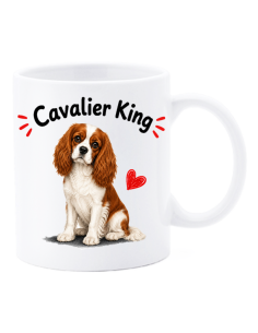 Tazza mug ceramica in scatola "Cat&Dog" - Cavalier King