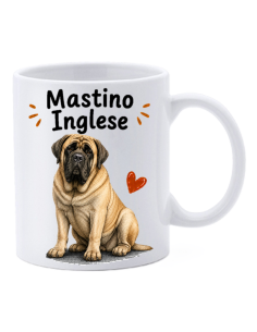 Tazza mug ceramica in scatola "Cat&Dog" - Mastino Inglese