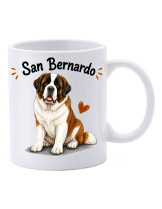Tazza mug ceramica in scatola "Cat&Dog" - San Bernardo