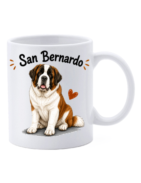 Tazza mug ceramica in scatola "Cat&Dog" - San Bernardo