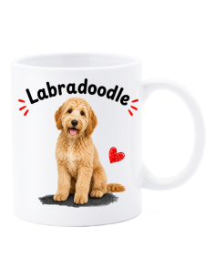 Tazza mug ceramica in scatola "Cat&Dog" - Labradoodle