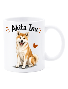 Tazza mug ceramica in scatola "Cat&Dog" - Akita Inu