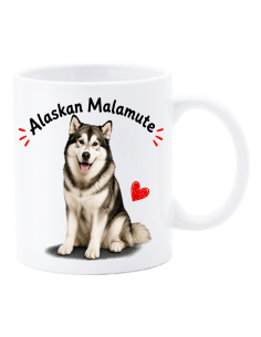 Tazza mug ceramica in scatola "Cat&Dog" - Alaskan Malamute