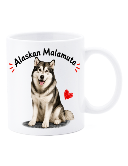 Tazza mug ceramica in scatola "Cat&Dog" - Alaskan Malamute