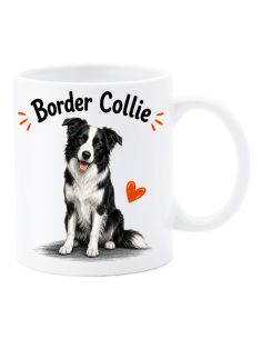 Tazza mug ceramica in scatola "Cat&Dog" - Border Collie