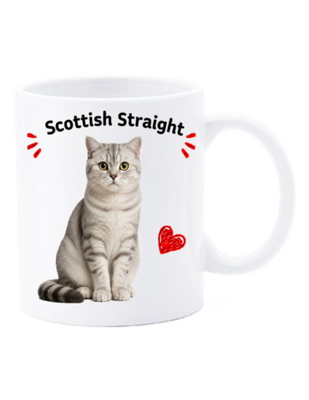 Tazza mug ceramica in scatola "Cat&Dog" - Scottish Straight