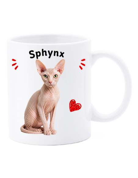 Tazza mug ceramica in scatola "Cat&Dog" - Sphynx