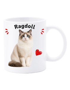 Tazza mug ceramica in scatola "Cat&Dog" - Ragdoll