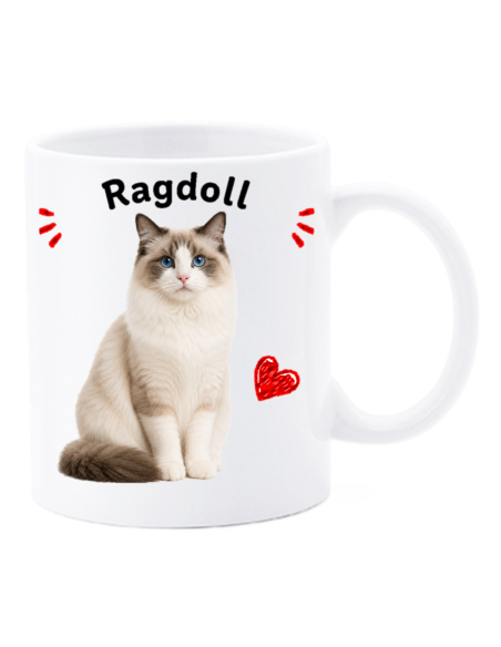 Tazza mug ceramica in scatola "Cat&Dog" - Ragdoll