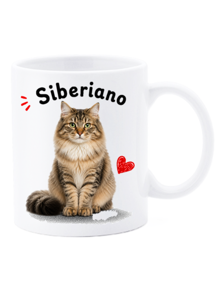 Tazza mug ceramica in scatola "Cat&Dog" - Siberiano