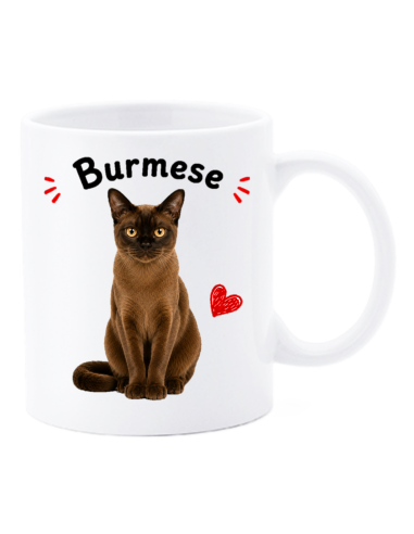 Tazza mug ceramica in scatola "Cat&Dog" - Burmese