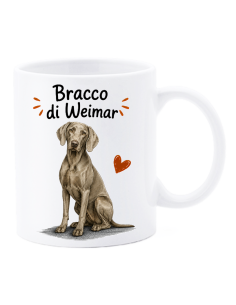 Tazza mug ceramica in scatola "Cat&Dog" - Bracco di Weimar