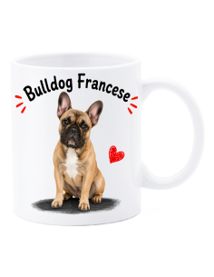 Tazza mug ceramica in scatola "Cat&Dog" - Bulldog Francesce