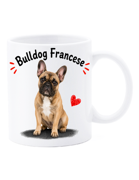Tazza mug ceramica in scatola "Cat&Dog" - Bulldog Francesce
