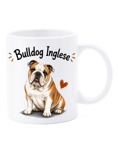 Tazza mug ceramica in scatola "Cat&Dog" - Bulldog Inglese
