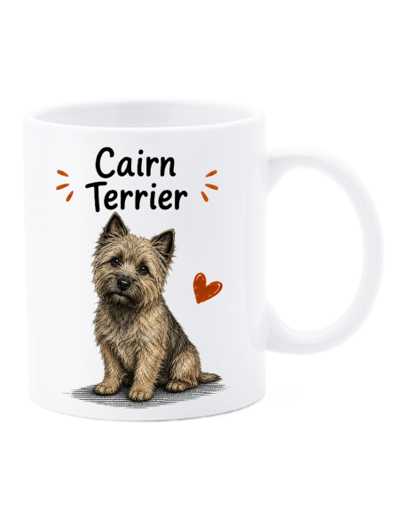 Tazza mug ceramica in scatola "Cat&Dog" - Cairn Terrier