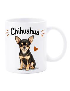 Tazza mug ceramica in scatola "Cat&Dog" - Chihuahua