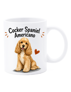 Tazza mug ceramica in scatola "Cat&Dog" - Cocker Spaniel Americano