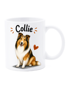 Tazza mug ceramica in scatola "Cat&Dog" - Collie