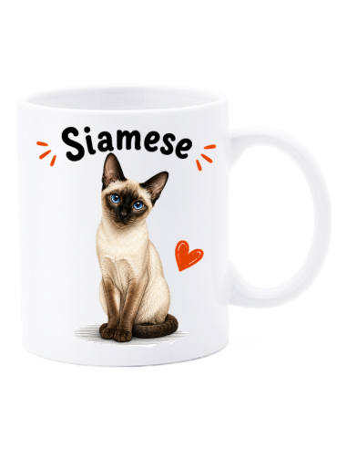 Tazza mug ceramica in scatola "Cat&Dog" - Siamese