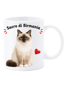 Tazza mug ceramica in scatola "Cat&Dog" - Sacro di Birmania