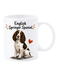 Tazza mug ceramica in scatola "Cat&Dog" - English Springer Spaniel