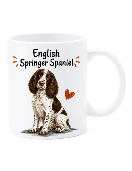 Tazza mug ceramica in scatola "Cat&Dog" - English Springer Spaniel