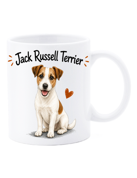 Tazza mug ceramica in scatola "Cat&Dog" - Jack Russell Terrier