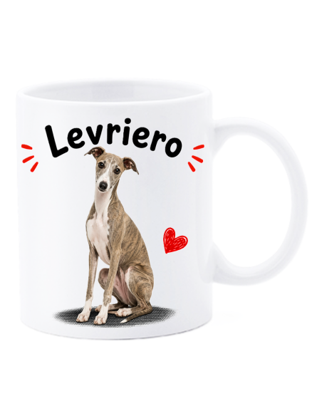 Tazza mug ceramica in scatola "Cat&Dog" - Levriero