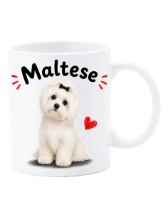 Tazza mug ceramica in scatola "Cat&Dog" - Maltese