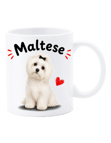 Tazza mug ceramica in scatola "Cat&Dog" - Maltese