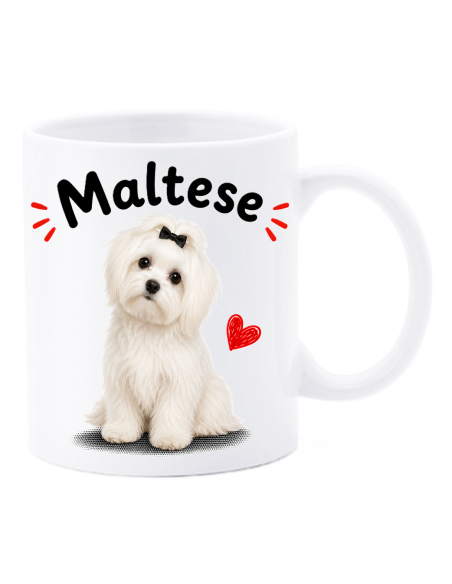 Tazza mug ceramica in scatola "Cat&Dog" - Maltese