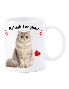 Tazza mug ceramica in scatola "Cat&Dog" - British Longhair
