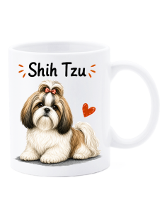 Tazza mug ceramica in scatola "Cat&Dog" - Shih Tzu