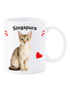 Tazza mug ceramica in scatola "Cat&Dog" - Singapura